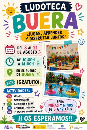 Imagen Este verano Buera contará con servicio de ludoteca